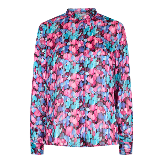 Liberté - Maggie LS Shirt, 21003 - Pink Blue Dotties
