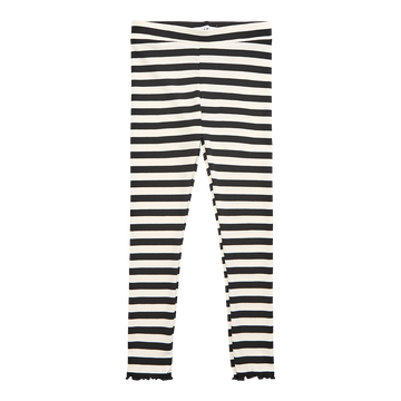 Liberté - Natalia KIDS Leggings - Black Creme Stripe
