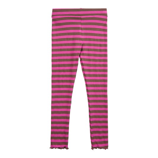 Liberté - Natalia KIDS Leggings - Choco Pink Stripe