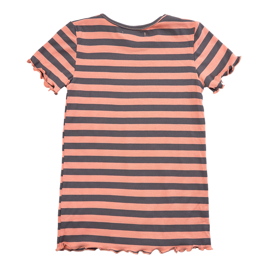 Liberté - Natalia Blouse SS KIDS - Peach Grey Stripe