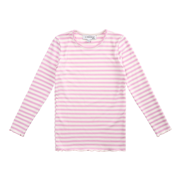 Liberté - Natalia KIDS Blouse LS - Lilac Pink Creme Stripe