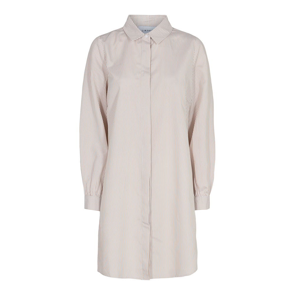 Liberté - Ulrikke Shirt LS - Sand White Stripe