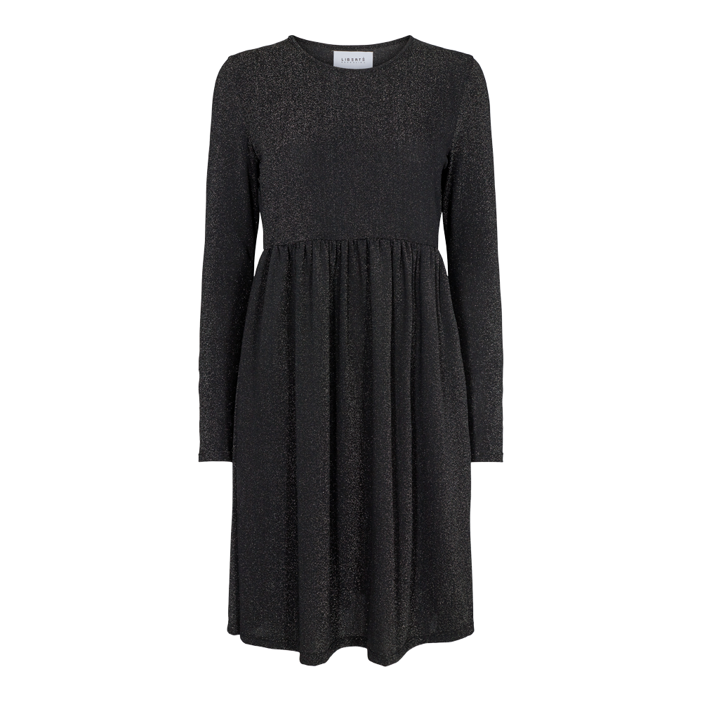 Liberté - Nuno Frill Dress LS - Black