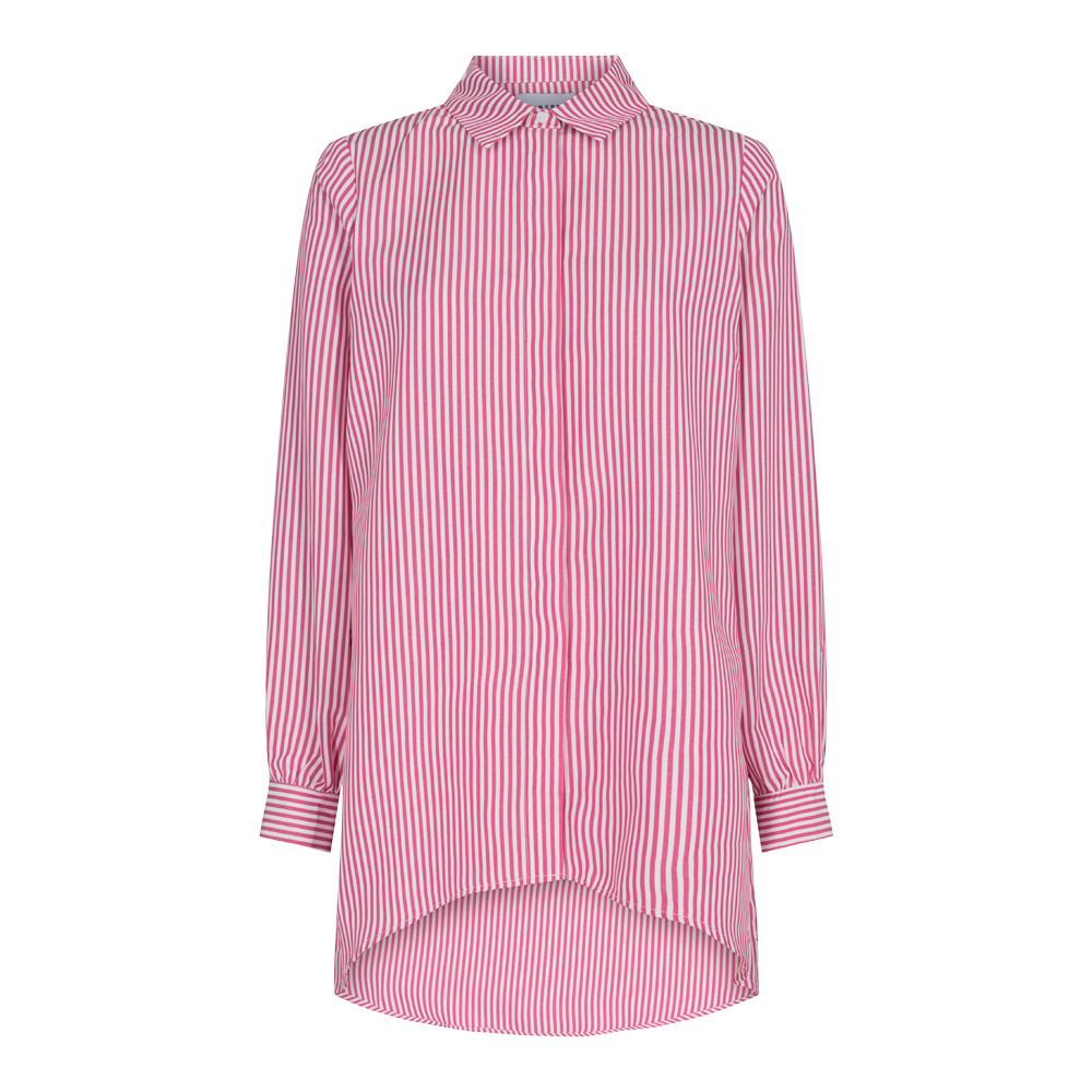 Liberté - Ulrikke Long Shirt LS - Bubblegum Stripe