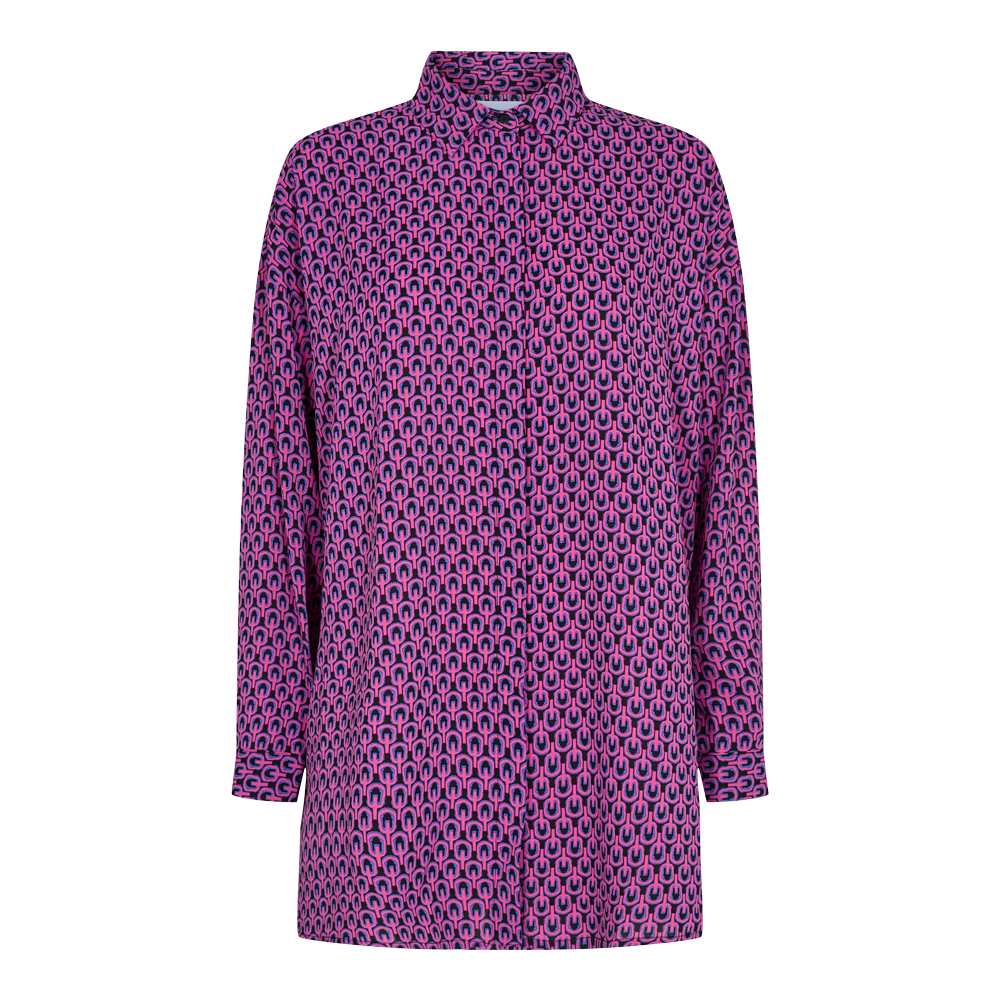 Liberté - Edna LS Shirt, 21221 - Pink Blue Print