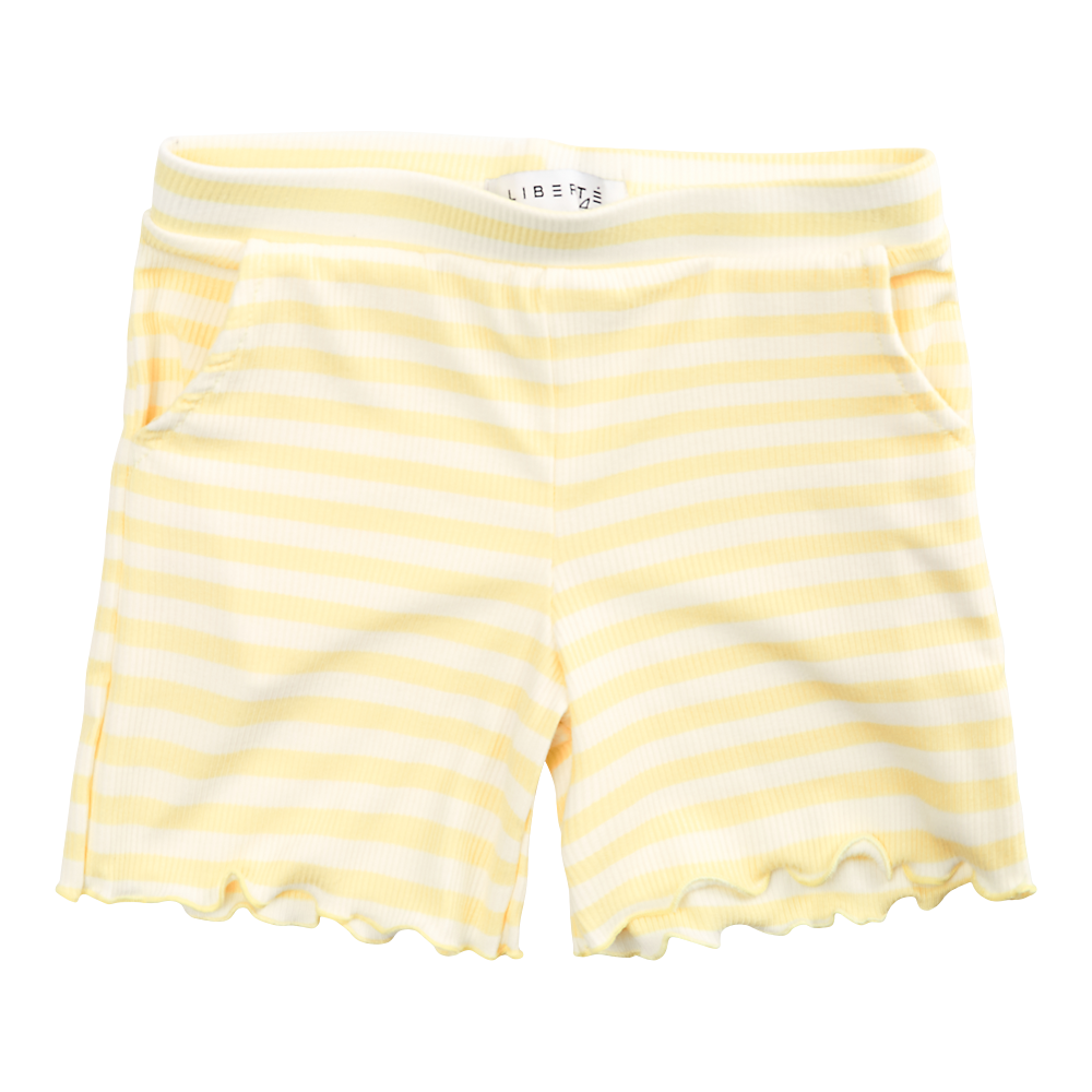 Liberté - Natalia KIDS Shorts - Yellow Creme Stripe