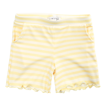 Liberté - Natalia KIDS Shorts - Yellow Creme Stripe
