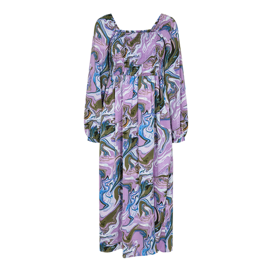 Liberté - Gro LS Dress, 21337 - Army Lavender Marble