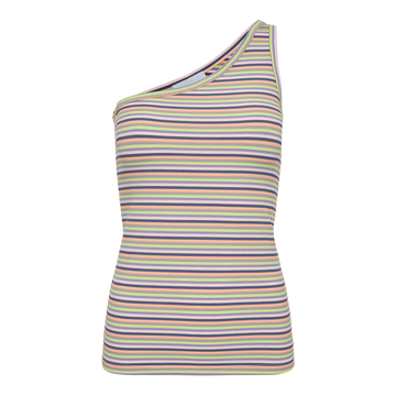 Liberté - Natalia One Shoulder Top, 21421 - Multi Grey Stripe