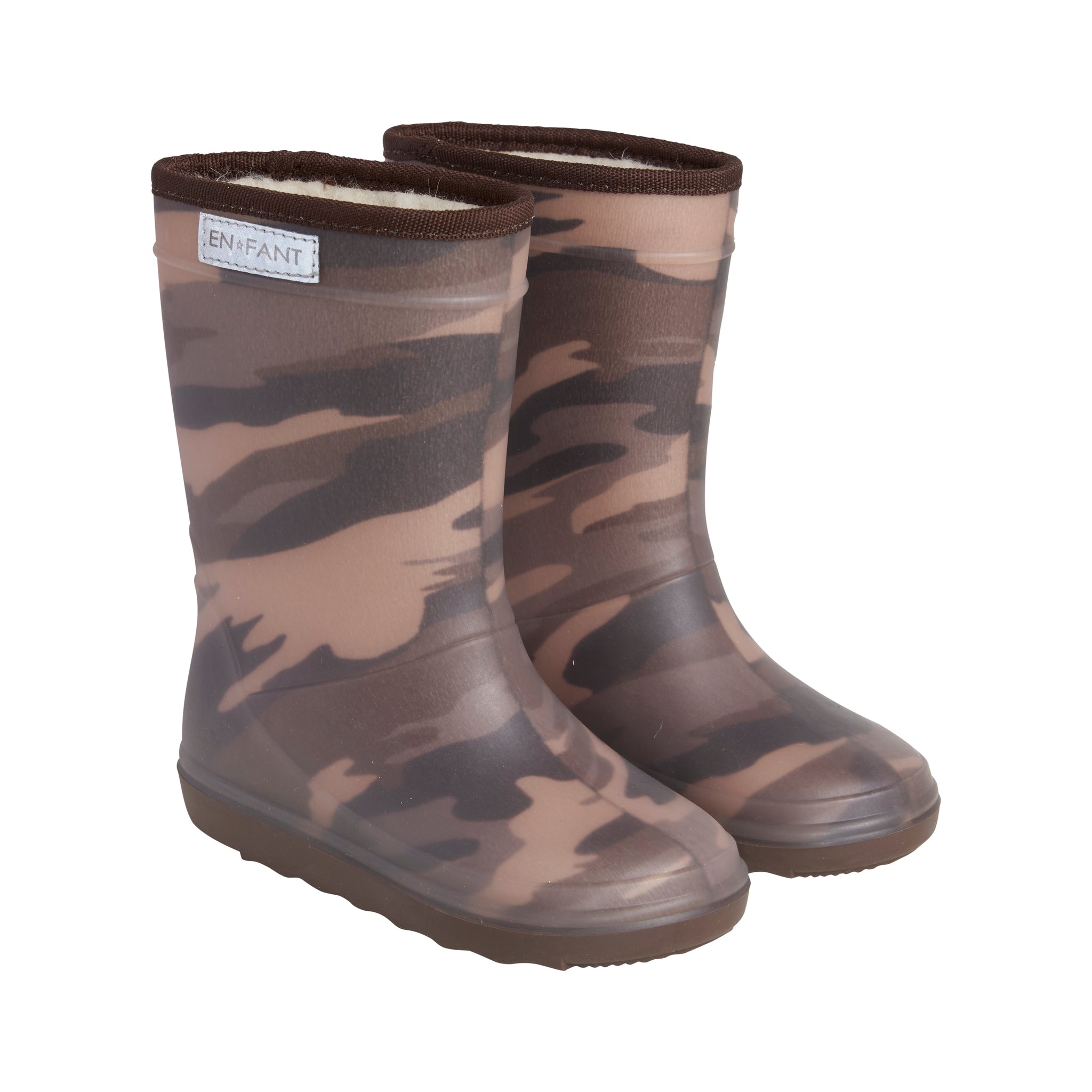 EN FANT - Thermo Boots Print - Dark Olive Camou