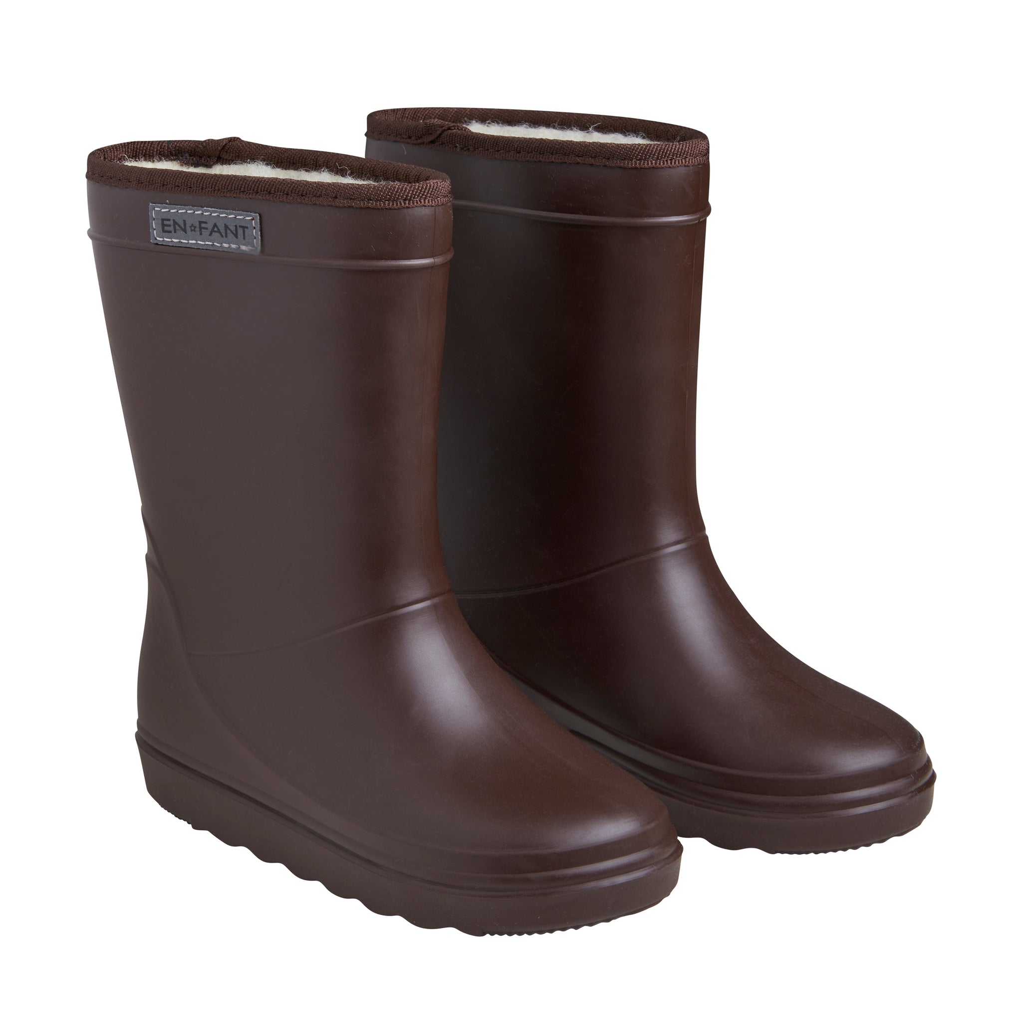 EN FANT - Thermo Boots Solid, 250190 - Coffee Bean