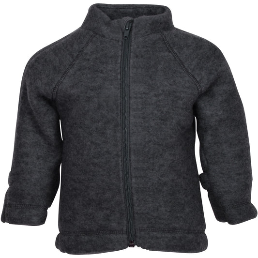 Mikk-Line - Wool Baby Jacket, 50001 - Anthracite Melange