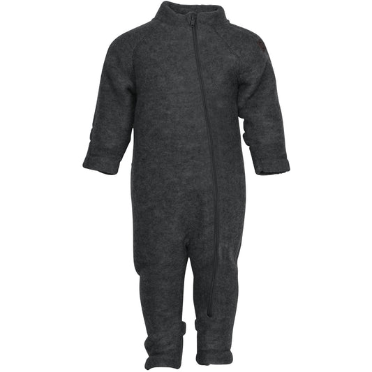 Mikk-Line - Wool Baby Suit, 50005 - Anthracite Melange