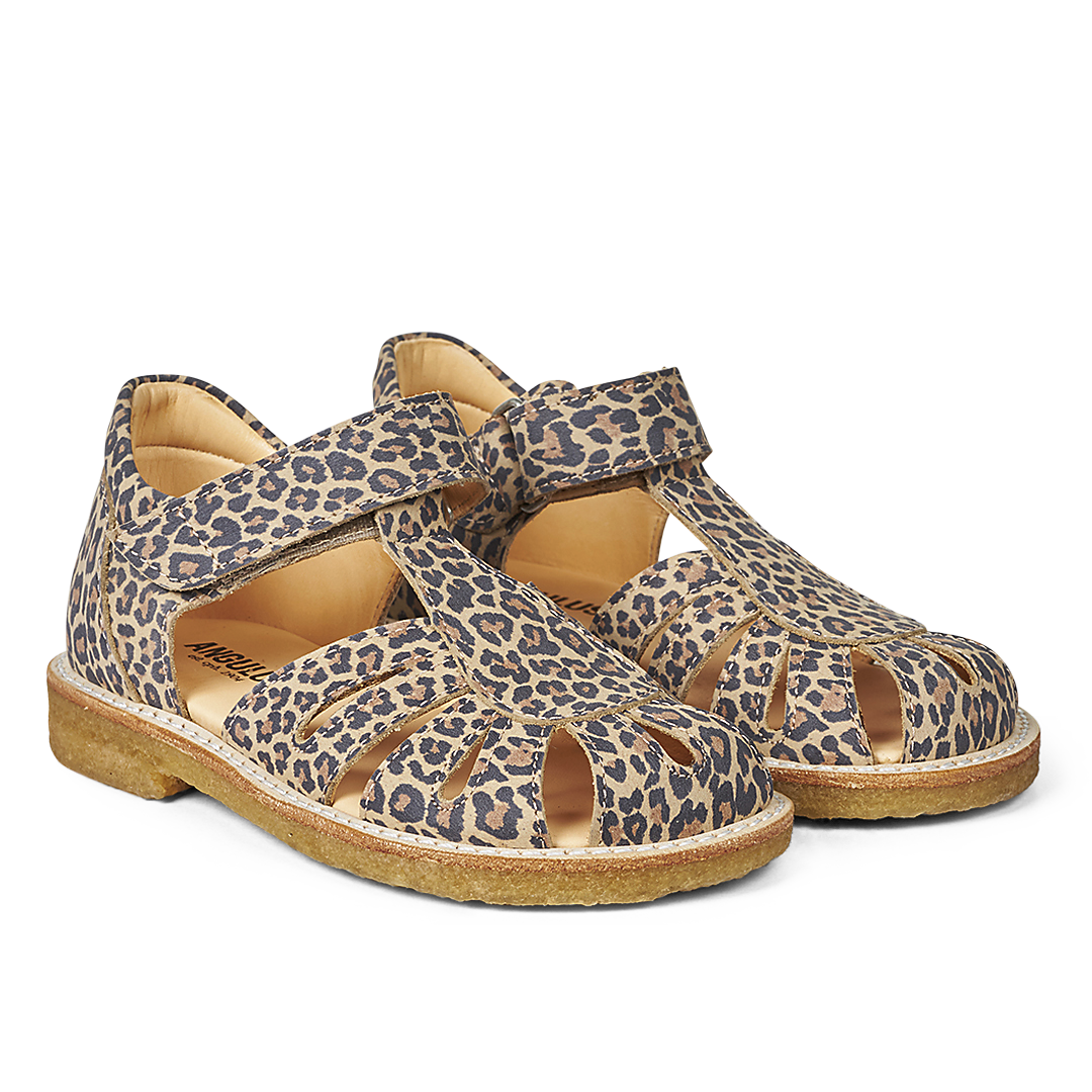 Angulus - Sandal Med Velcro, 5226 - Leopard
