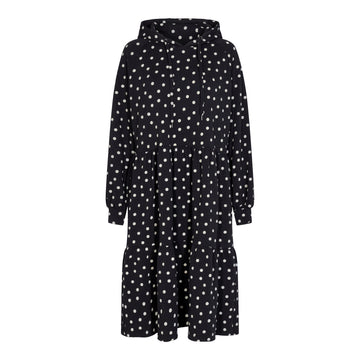 Liberté - Melissa Dress LS - Black / White Dot