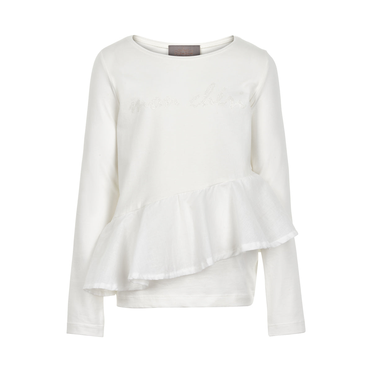 Creamie - T-shirt LS Ruffle (820765) - Cloud