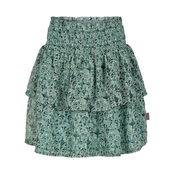Creamie - Skirt Mosaik Chiffon (821550) - Teal Green