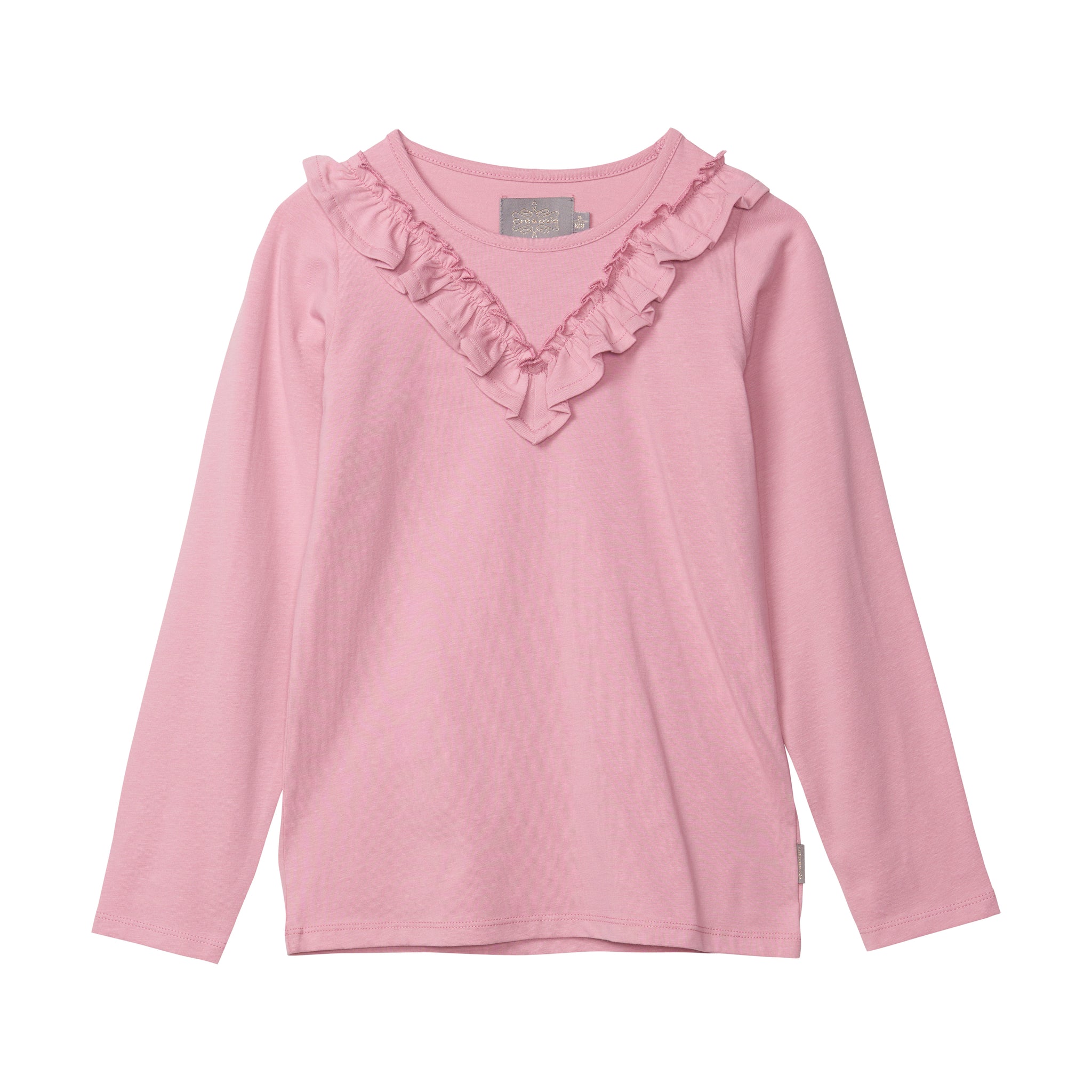 Creamie - T-shirt LS Ruffle (822024) - Lilas