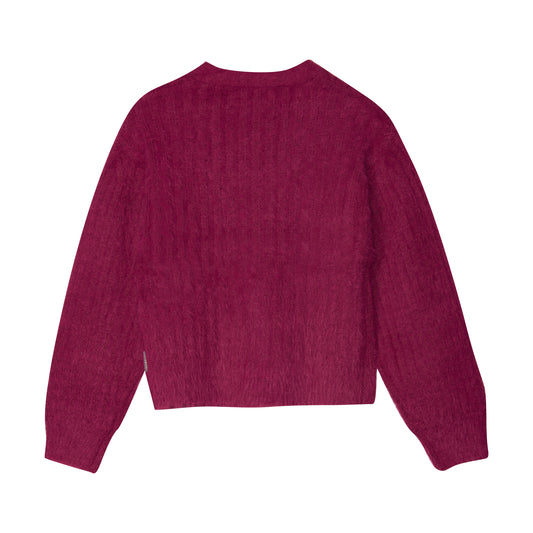Creamie - Cardigan Knit (822039) - Raspberry Radiance