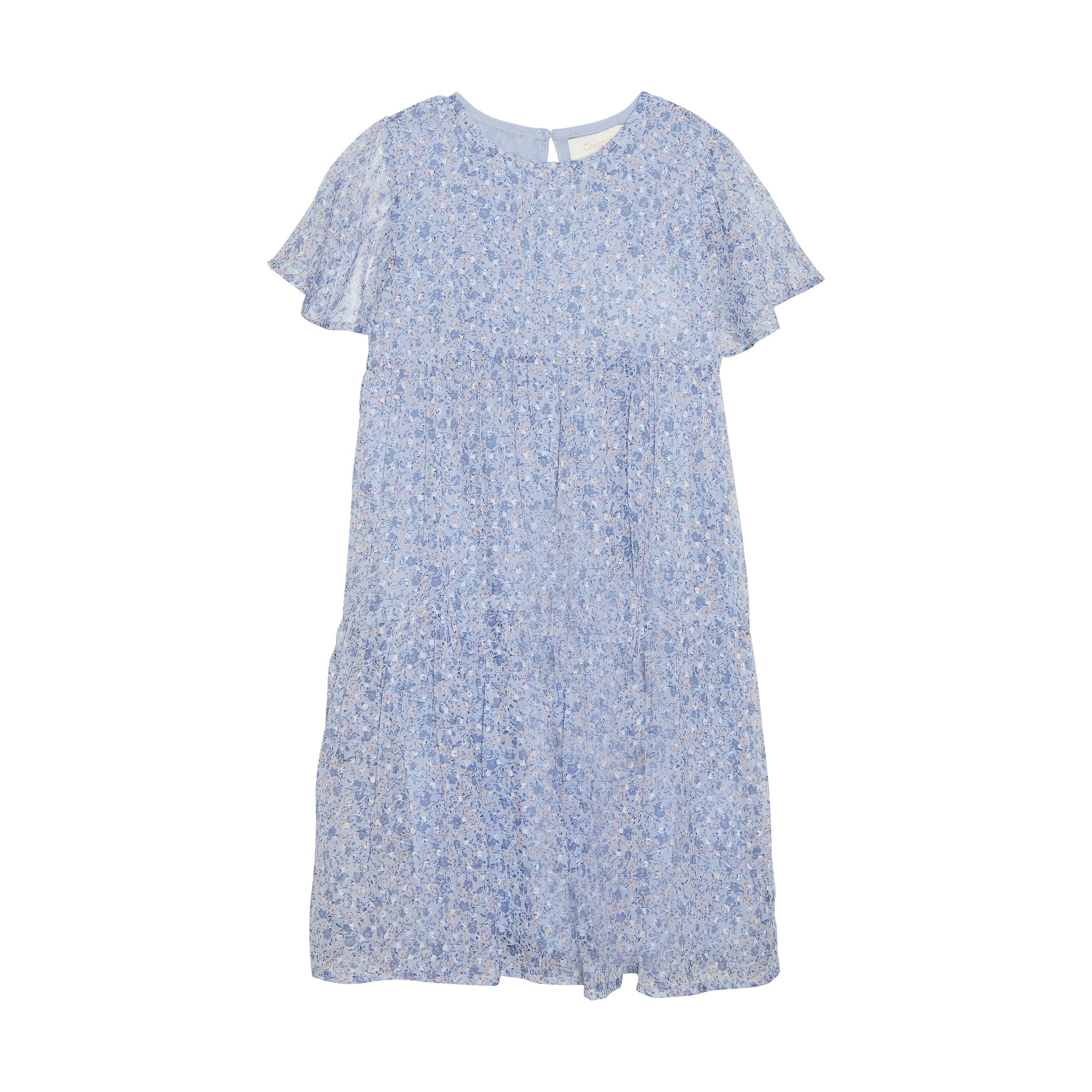 Creamie - Dress SS Flower Dobby (822150) - Xenon Blue