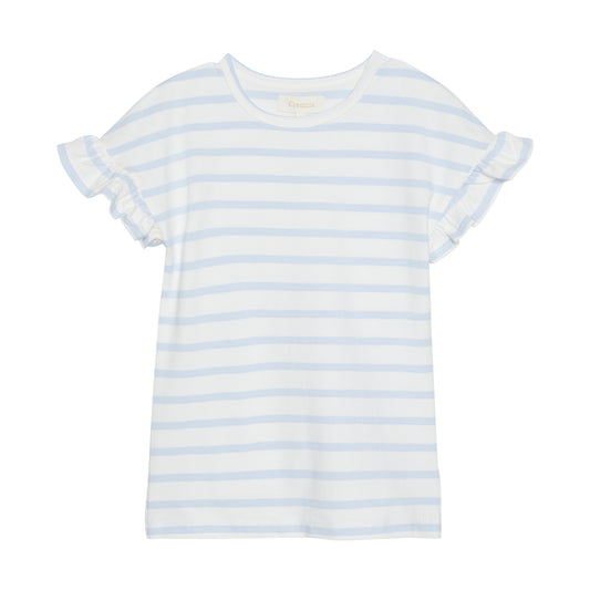 Creamie - T-shirt SS Stripe GOTS Certified (822170) - Xenon Blue