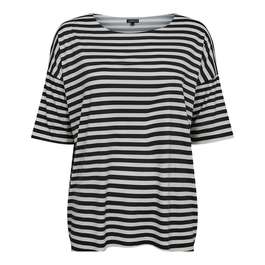 Liberté - Alma T-shirt SS, 9519 - Black Creme Stripe