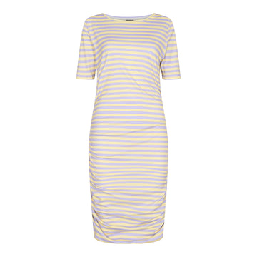 Liberté - Alma Long Dress SS - Lavender Yellow Stripe