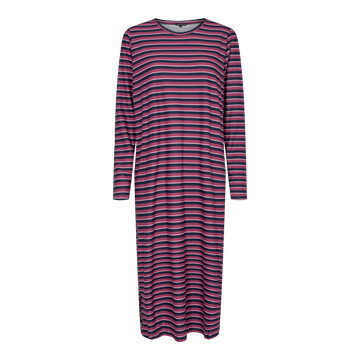 Liberté - Alma T-shirt Dress LS - Raspberry Stripes