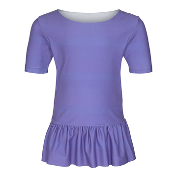 Liberté - Frill T-shirt KIDS SS, Alma - Purple