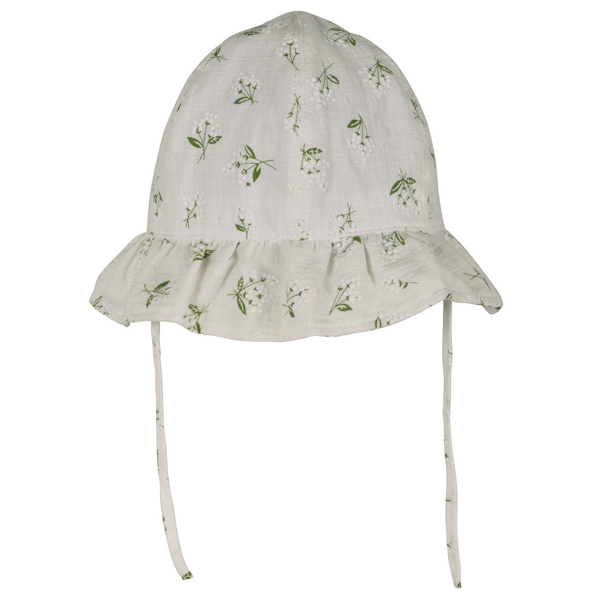 Mikk-Line - UV Summer Bucket Hat Frill, 98112 - White AOP
