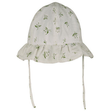 Mikk-Line - UV Summer Bucket Hat Frill, 98112 - White AOP