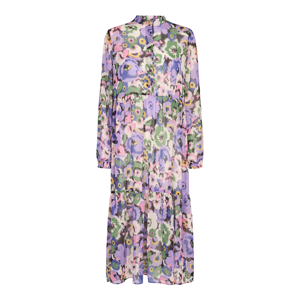 Liberté - Maggie LS Dress, 9929 - Lavender Blurry Flower