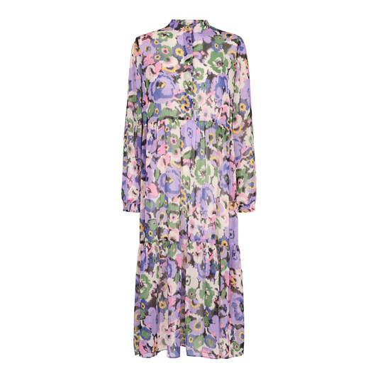 Liberté - Maggie LS Dress, 9929 - Lavender Blurry Flower