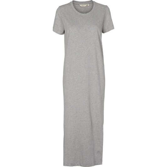 Basic Apparel - Rebekka Dress SS GOTS - Light Grey Melange