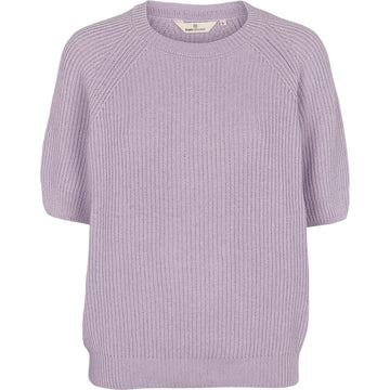 Basic Apparel - Nuria Short Sleeves - Purple Heather