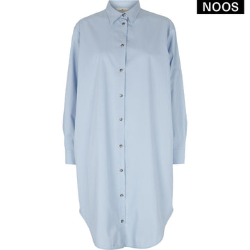 Basic Apparel - Vilde Loose Shirt Dress - Cashmere Blue