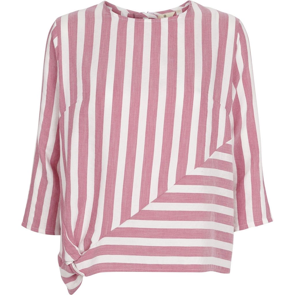 Basic Apparel - Bluse, Vacation Blouse - Off White / Pink