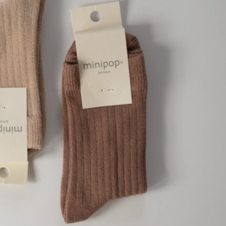MiniPop - Bamboo Socks, MP11 - Brown