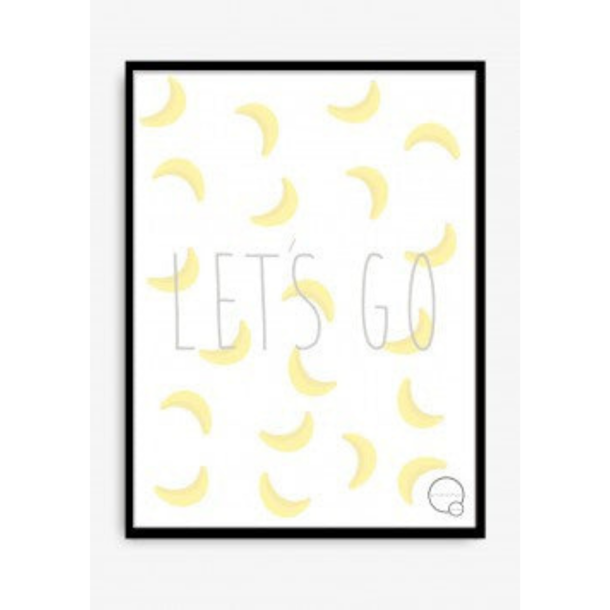 Kreativitum - KIDS Plakat - Let's go bananas, 30x40 cm