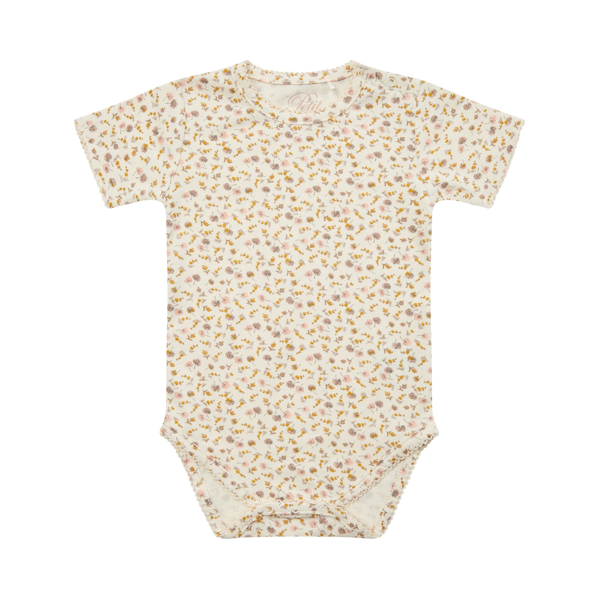 Petit by Sofie Schnoor - Body SS, Dicte - Off White / Flower