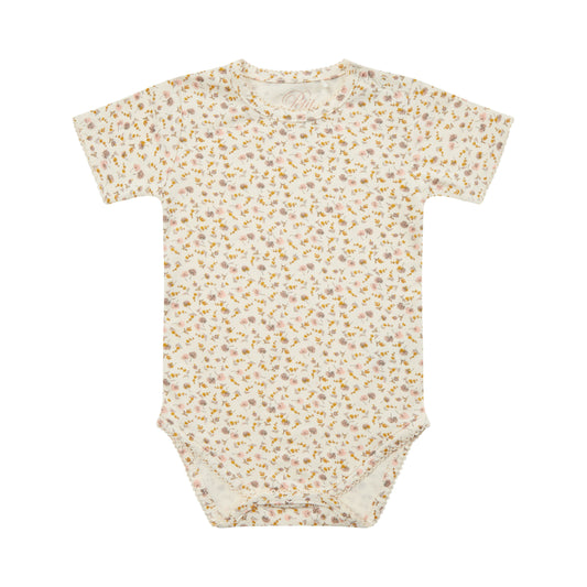 Petit by Sofie Schnoor - Body SS, Dicte - Off White / Flower