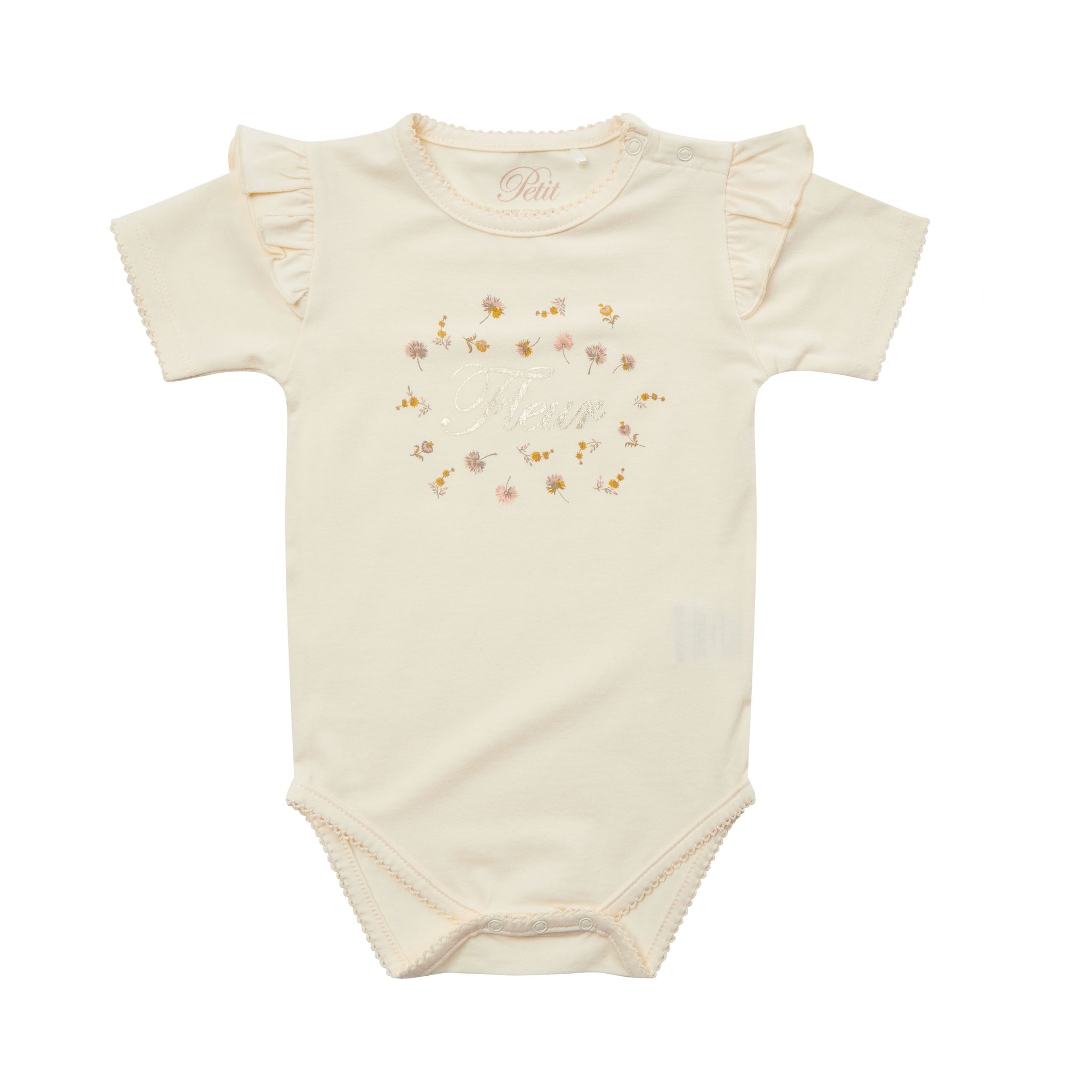 Petit by Sofie Schnoor - Body SS, Dicte - Off White / Fleur