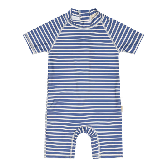 Petit Piao - Swim Jumpsuit Printed, PP418 - Moonlight Blue / Offwhite