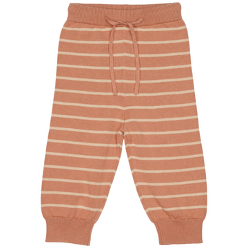 Petit Piao - Pants Knit Striped - Dark Rose / Cream