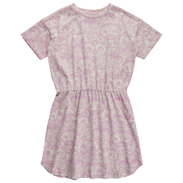 Soft Gallery - Delina Pastel Owl SS Dress - Orchid Bloom