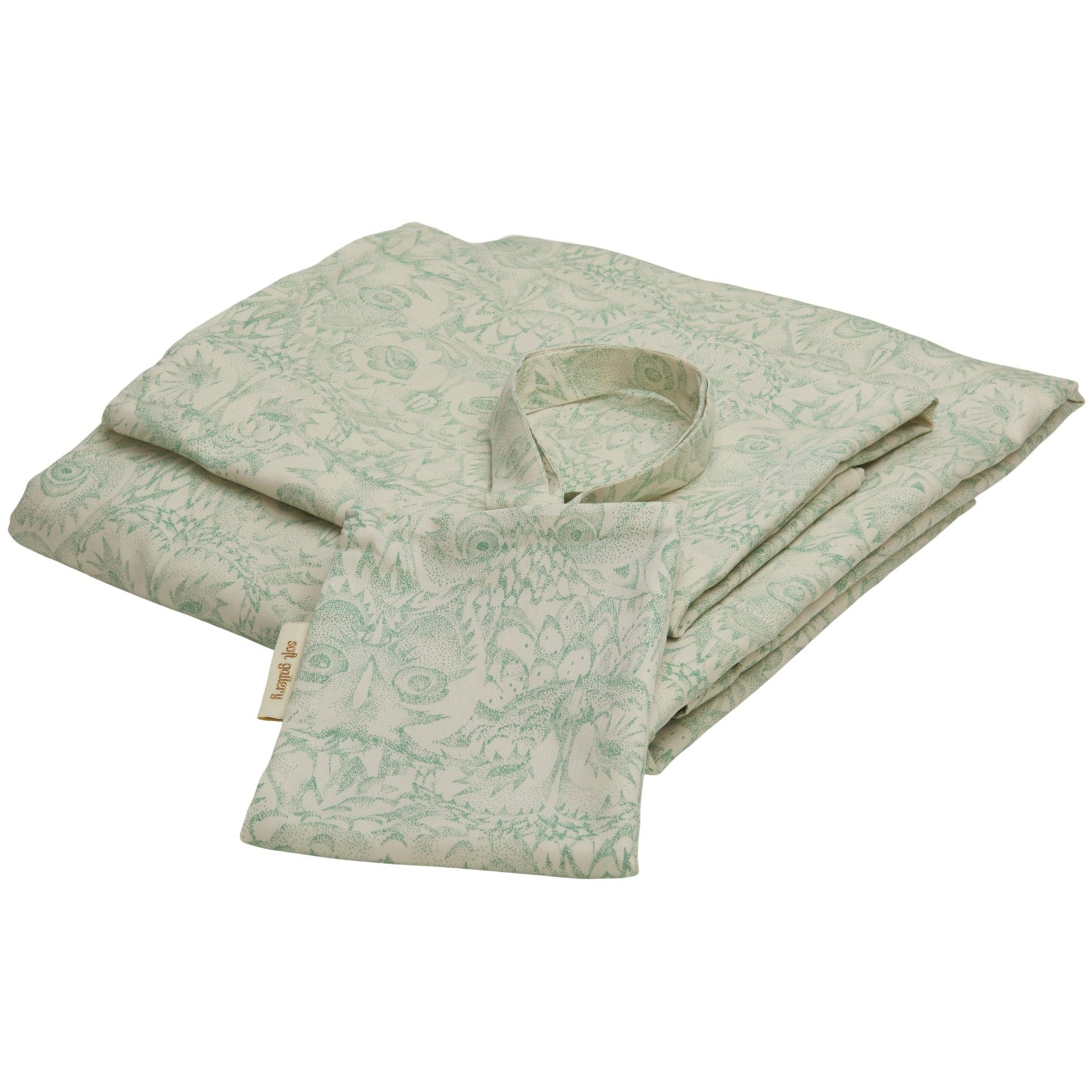 Soft Gallery - Bed Linen Junior Pastel Owl - Harbor Gray