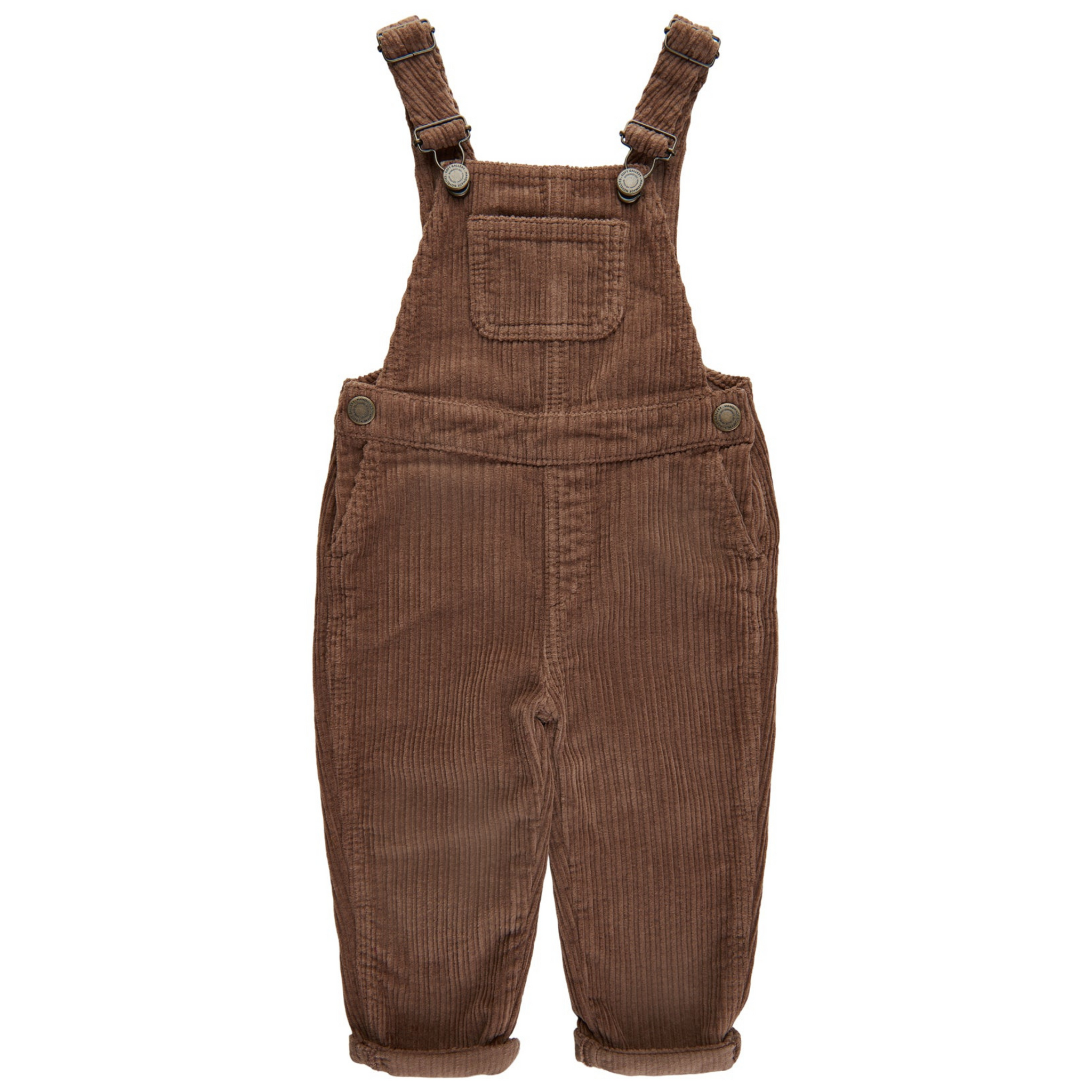 Soft Gallery - Karlo Corduroy Dungarees - Cocoa Brown