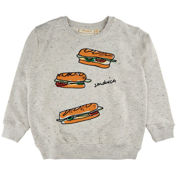 Soft Gallery - Baptiste Sandwich Sweatshirt, SG1895 - Light Grey Melange