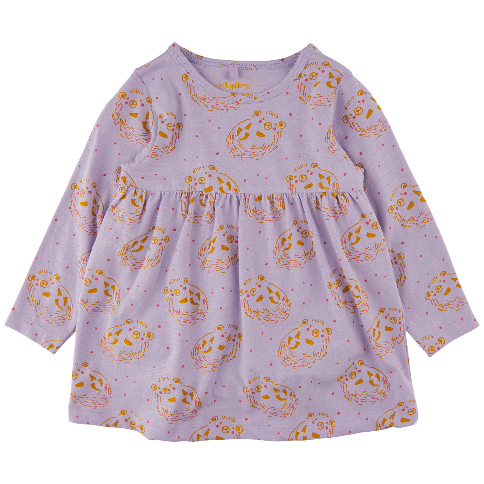 Soft Gallery - Jenni Hedgehog LS Body Dress, SG2055 - Pastel Lilac