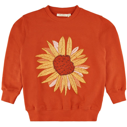 Soft Gallery - Baptiste Sunflower Sweatshirt, SG2177 - Scarlet Ibis